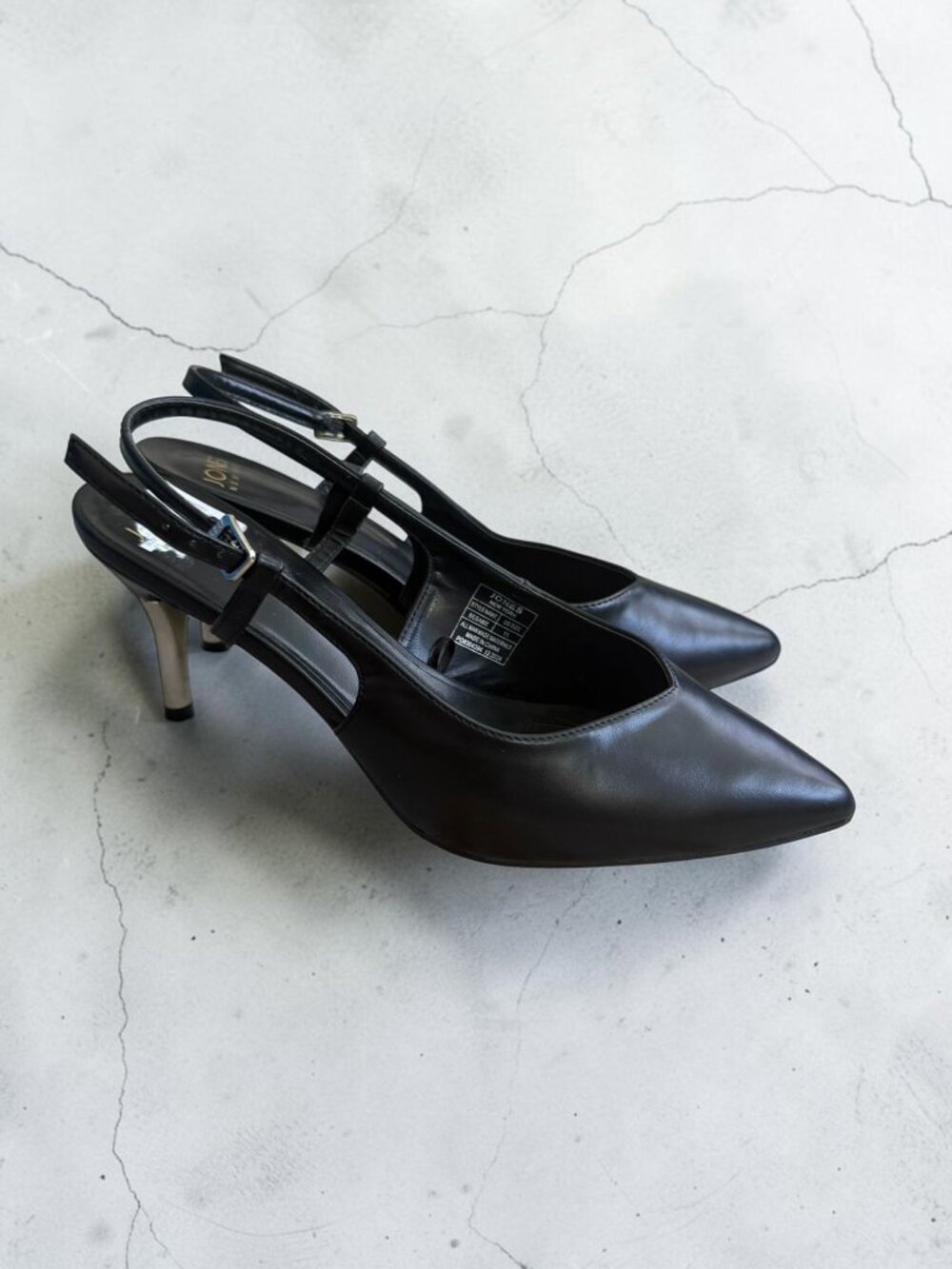 JONES NEW YORK Black Besame Slingback Heels Size 11
